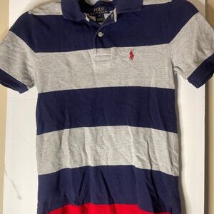 Polo by Ralph Lauren Navy and Gray Shirt